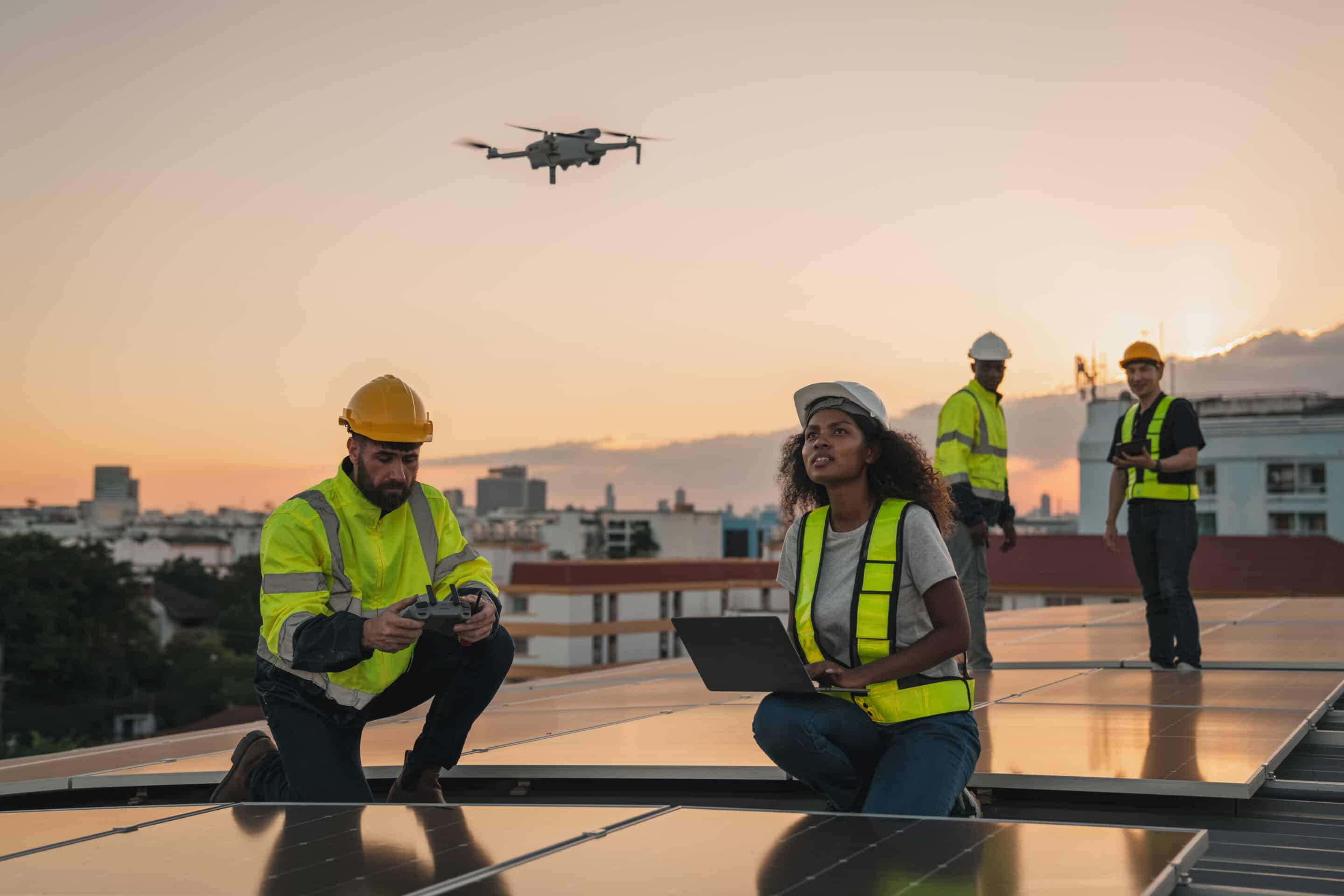 Thermal Drone used for commercial roofing