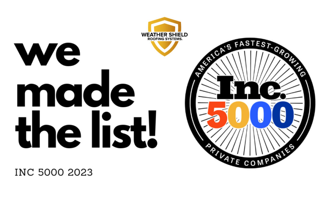 Weather Shield Ranks Among America’s Fastest-Growing Private Companies