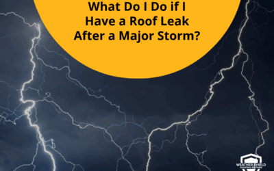 What do I do if I have a roof leak after a major storm? 