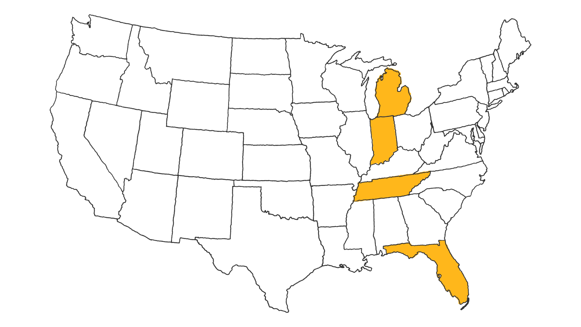 Service areas in the Unites States of America - Weather Shield Roofing Systems