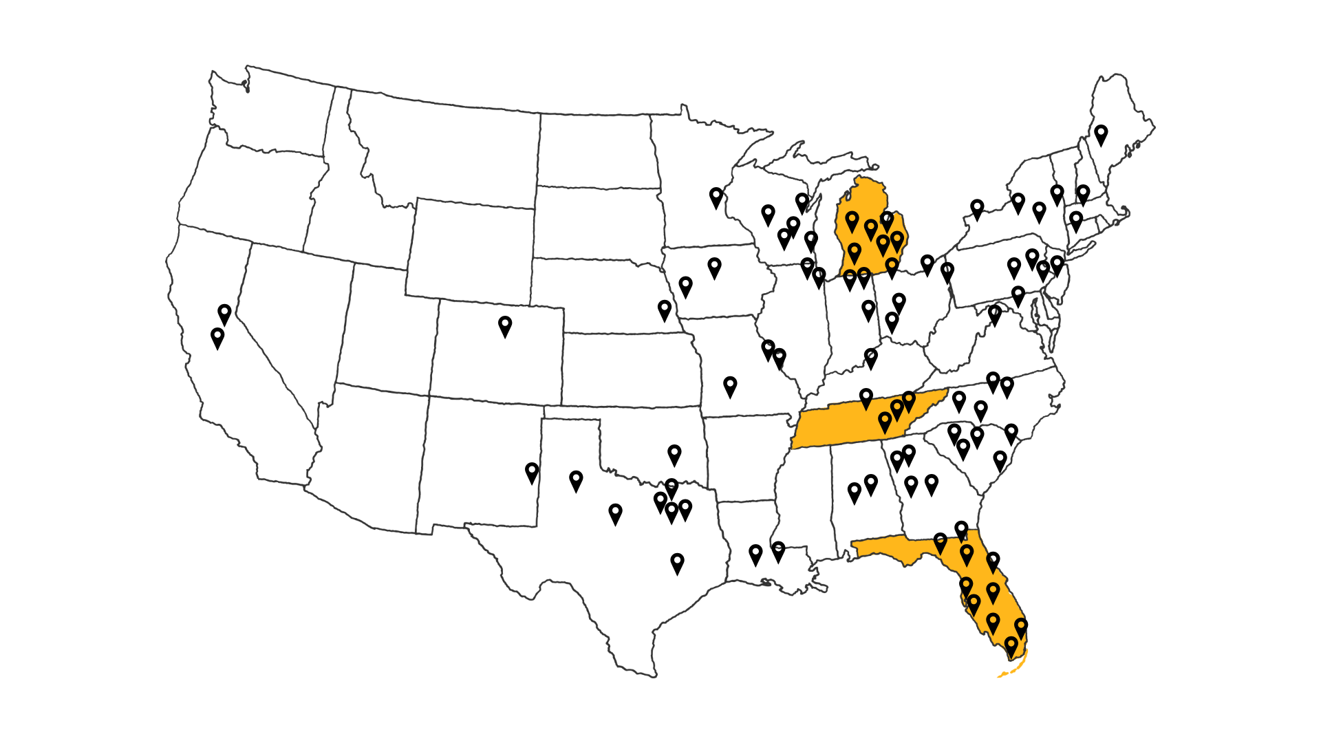 Weather Shield Roofing Systems - National Map