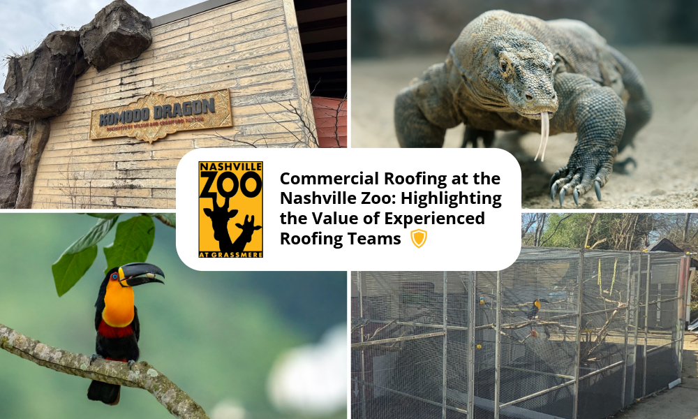 Commercial Roofing at the Nashville Zoo Highlighting the Value of Experienced Roofing Teams 