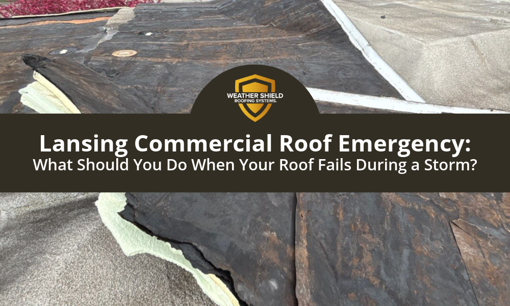 Lansing Commercial Roof Emergency: What Should You Do When Your Roof Fails During a Storm? 