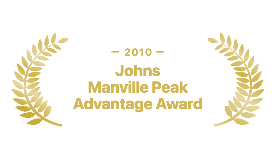 2011 John Mansville Peak Advantage Award